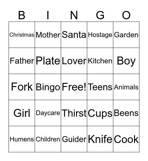 BingoFrøði Bingo Card
