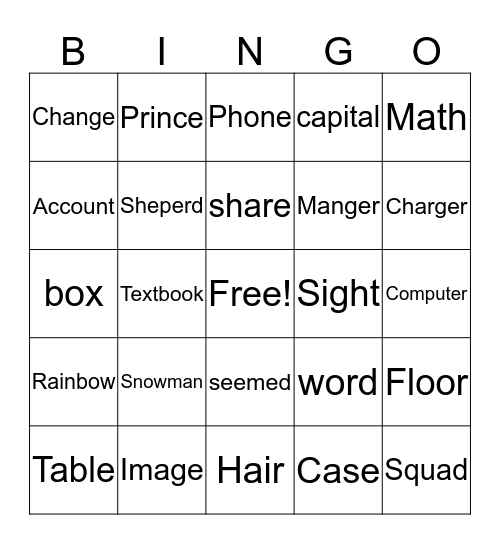 Poulinagirl! Bingo Card