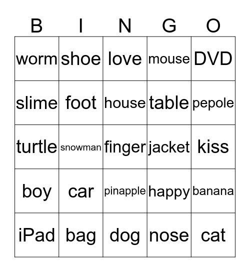 bingo woman Bingo Card