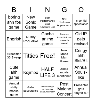 goionnkl bango Bingo Card