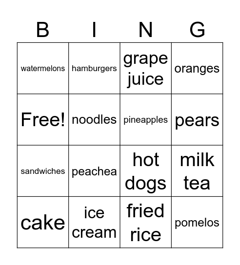 Do you want some_____? Bingo Card