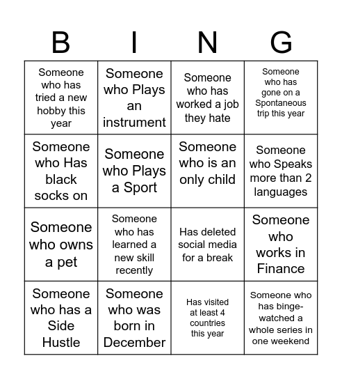 Bingo Card