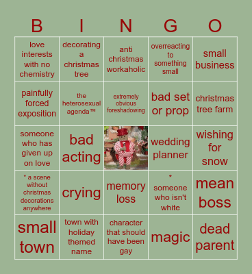 🎄 Bad Christmas Movie Bingo 🎄 Bingo Card