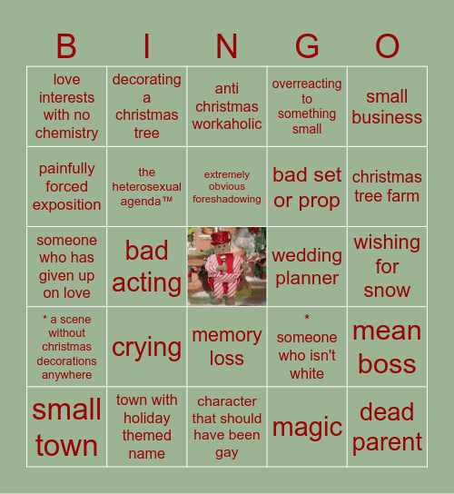 🎄 Bad Christmas Movie Bingo 🎄 Bingo Card