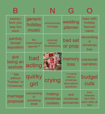 🎄 Bad Christmas Movie Bingo 🎄 Bingo Card