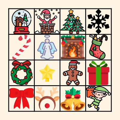 CHRISTMAS BINGO Card