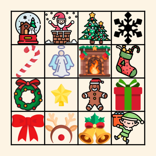CHRISTMAS BINGO Card