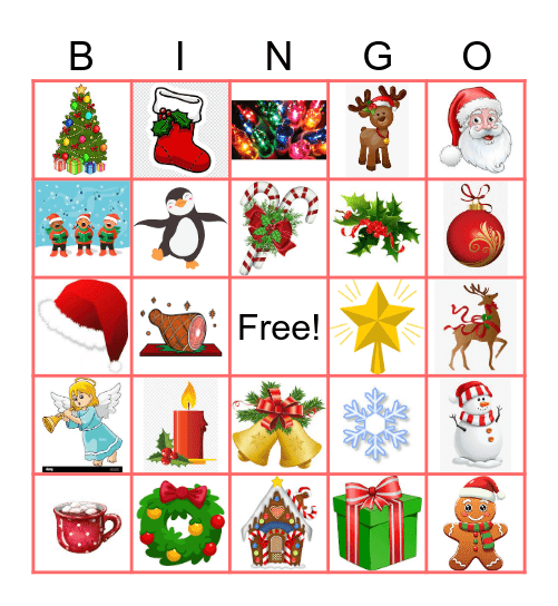 Christmas Bingo Card