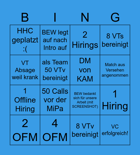 SpaceCEM Bingoooo Bingo Card