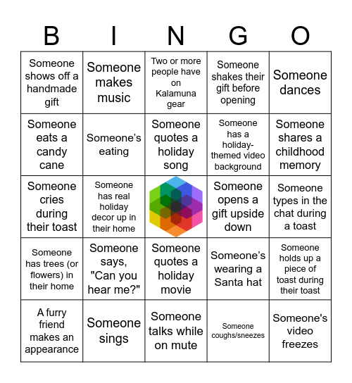Kalamuna Holiday Bingo 2025 Bingo Card