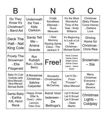 VAVO BINGO Card