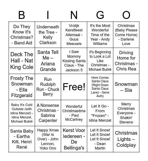 VAVO BINGO Card