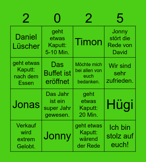 WEIHNACHTSBINGO Card