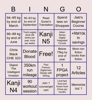 2026 BINGO Card