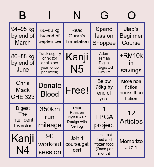 2026 BINGO Card