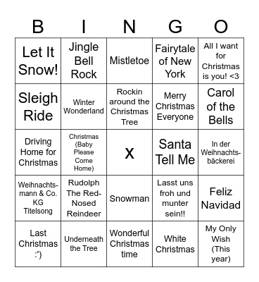 Weihnachts-BINGO <3 Bingo Card