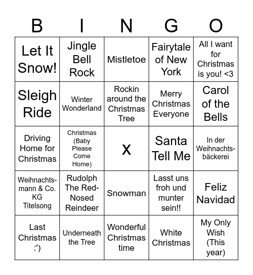 Weihnachts-BINGO <3 Bingo Card