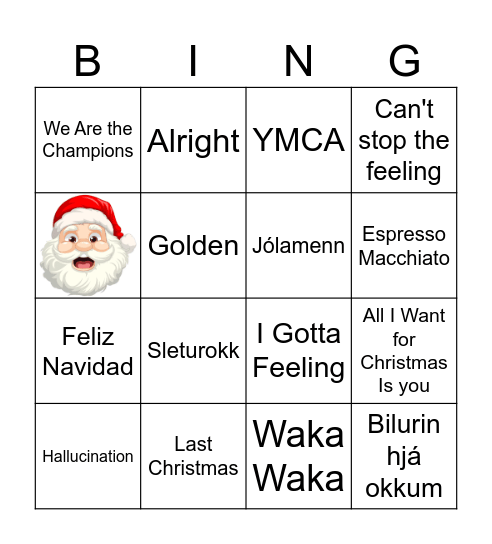 Diskobingo við Løkin 2025 Bingo Card