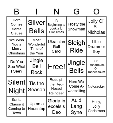 BAND BINGO Card