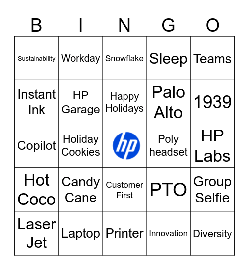 HP Bingo Card