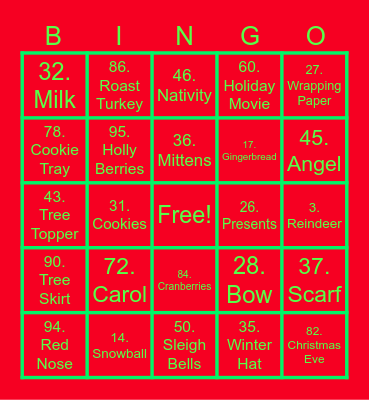 407 ETR Social Committee's- Customer Operations Holiday Bingo Card