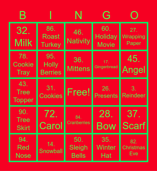 407 ETR Social Committee's- Customer Operations Holiday Bingo Card