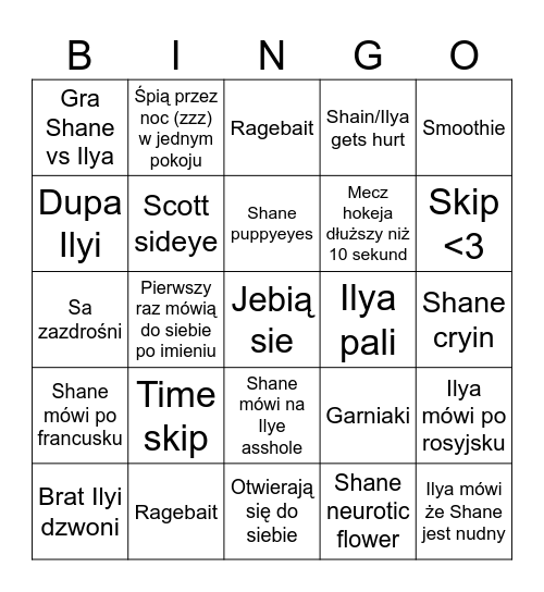 Hot hockey gays Bingo Card