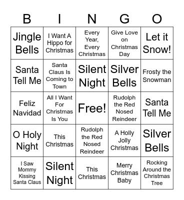 Christmas Bingo Card