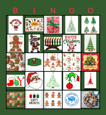 Holiday Bingo! Bingo Card