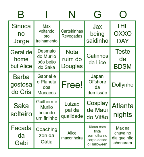 Gays Girls and Saka’s 2025 Bingo Card