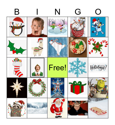 Christmas Bingo Card