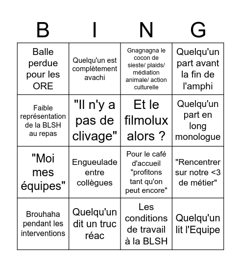 Bingo de Noël Bingo Card