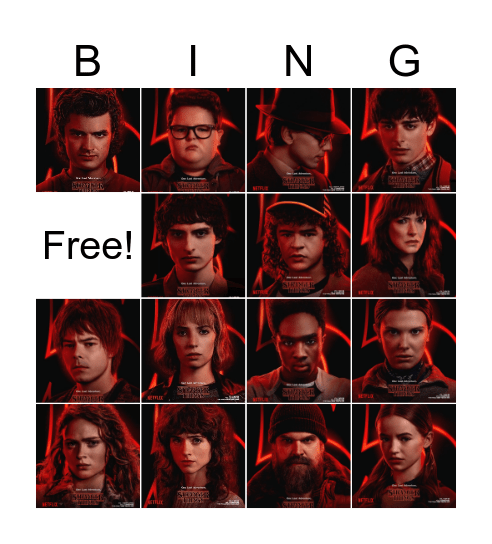 BINGO THINGS Bingo Card