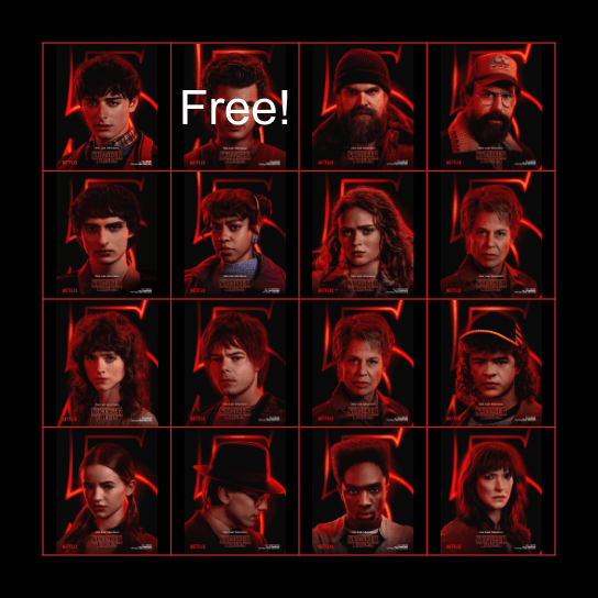 BINGO THINGS Bingo Card