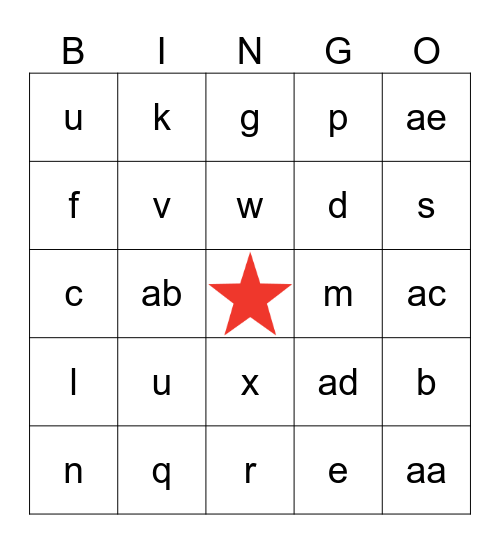 The Amazing Digital circus Bingo Card