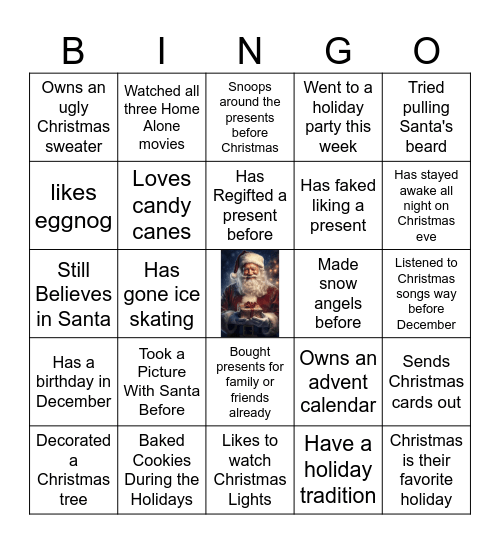 FIRM Christmas Bingo Card