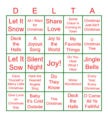 HOLIDAY SHENANIGANS Bingo Card
