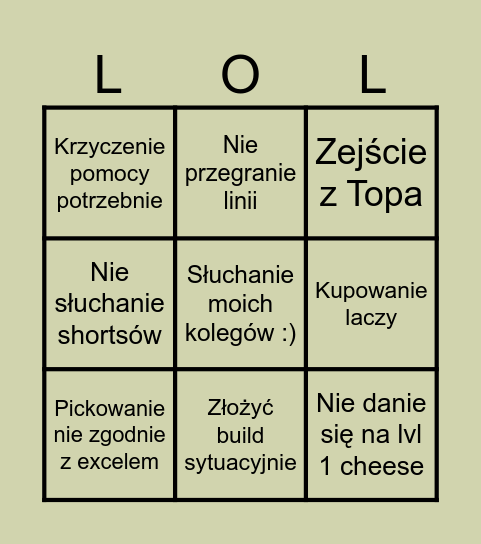 Bałtowski Bingo Card
