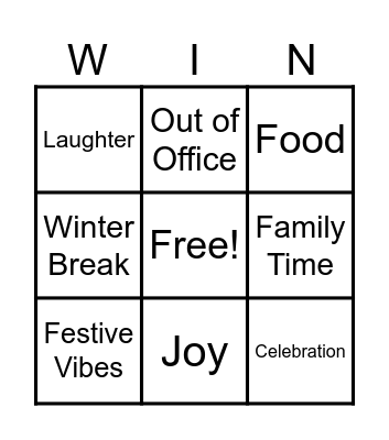 TEST Bingo Card