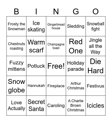Client Services Holiday Bingo Card