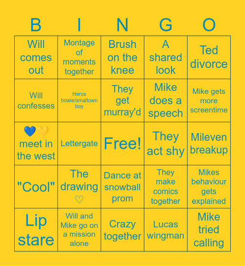 Byler bingo post vol 1 2025 Bingo Card