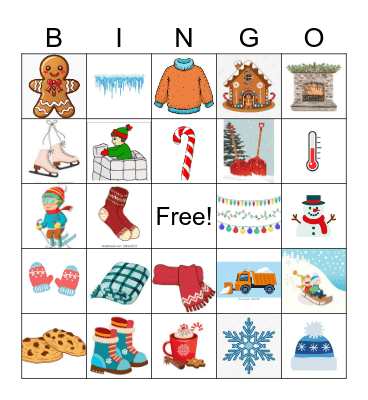 Winter Wonderland Bingo Card