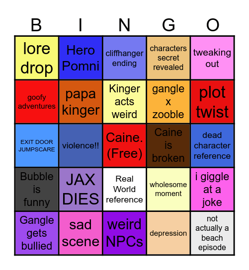 AMAZING DIGITAL BINGO Card