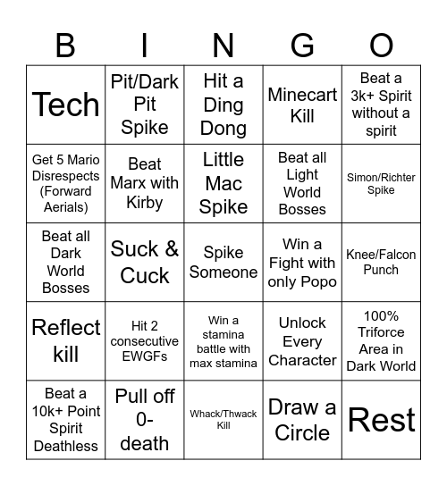 Lightlocke Bingo Card