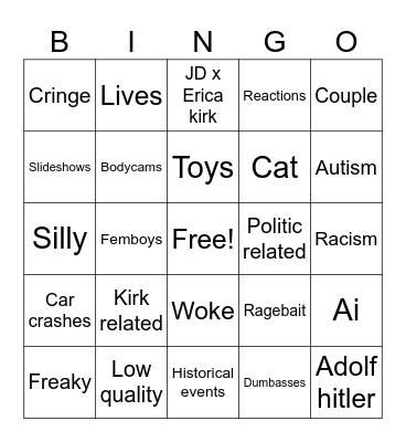 Tic tac bingo Card