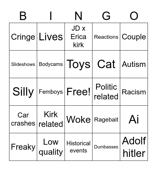 Tic tac bingo Card
