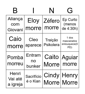 Ep 8 Hexatombe Bingo Card