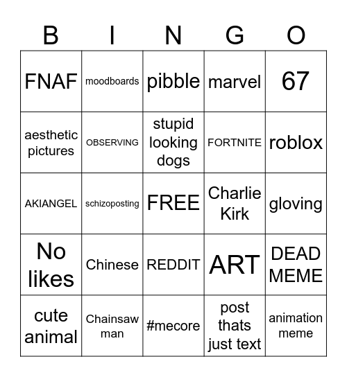 VIENNA BINGO Card