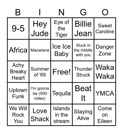 BEATS BINGO Card
