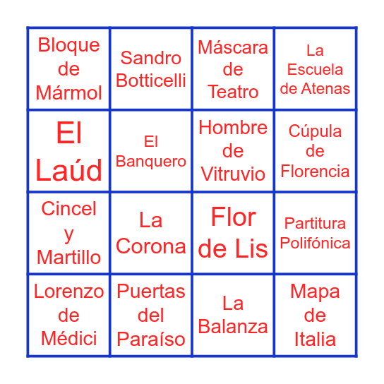 Humanismo Bingo Card